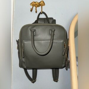 Olive Green Ayla & co mini  diaper Backpack
